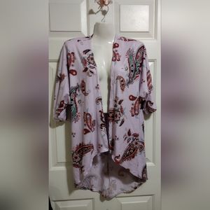 Purple Paisley Cardigan Small